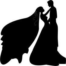 A Silhouette of a Couple in a Romantic Pose