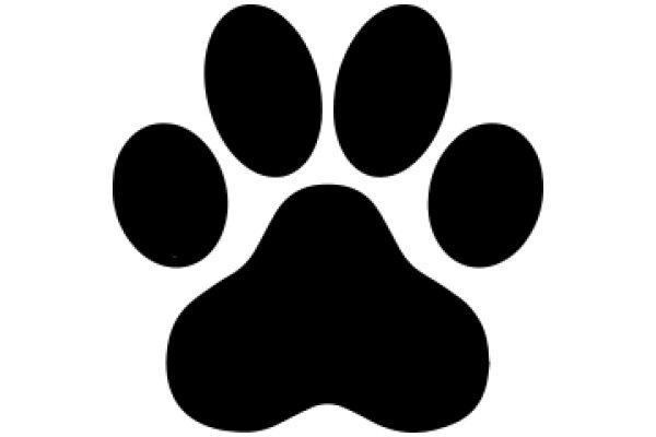 Simplistic Paw Print Icon