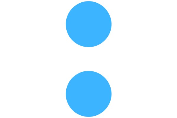 Two Perfectly Rounded Blue Circles