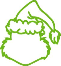 A Whimsical Green Santa Hat