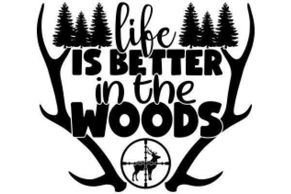 Life's Better in the Woods: A Deer Hunting Motto