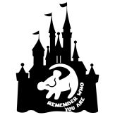 Remember Who: A Silhouette of a Lion and a Castle