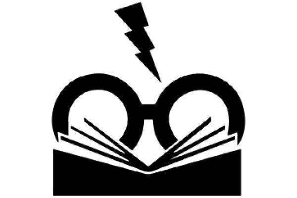 A Stylized Illustration of a Book with a Lightning Bolt