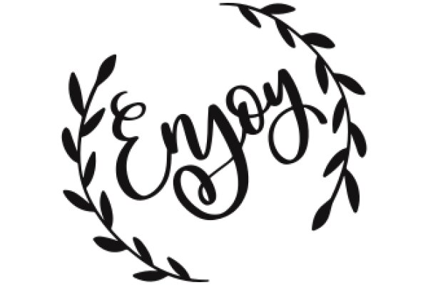 Elegant Logo for 'Enjoy' with a Laurel Wreath