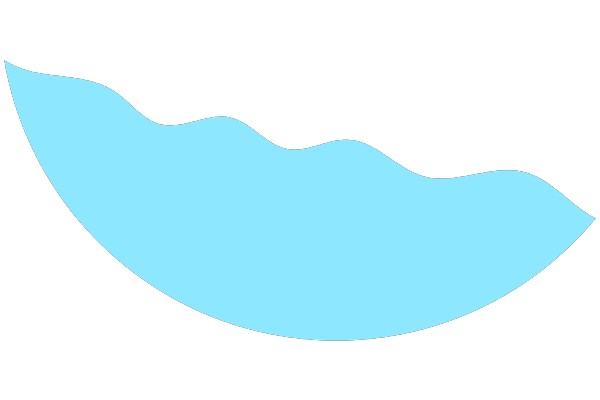 Stylized Blue Wave Design