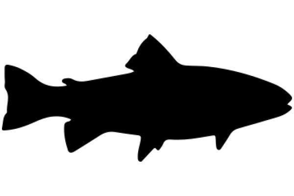 Silhouette of a Fish: A Simple yet Captivating Artwork