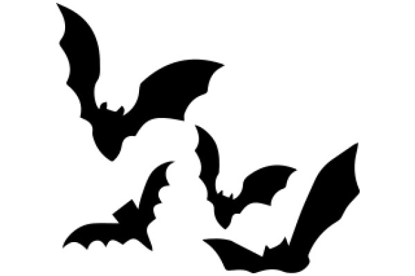 Silhouette of a Flying Bat