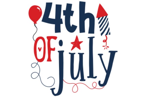 Celebrate the 4th of July with a festive graphic design!