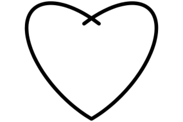 Simplistic Black Line Heart