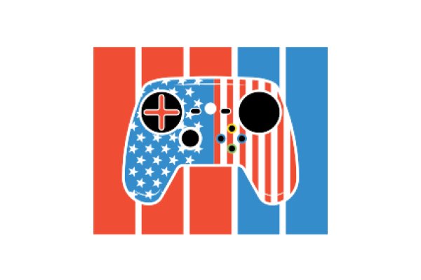 Vintage Gaming: A Retro-Futuristic American Flag Controller