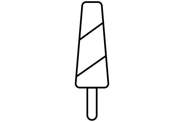 Simplistic Icon of a Popcorn Cone