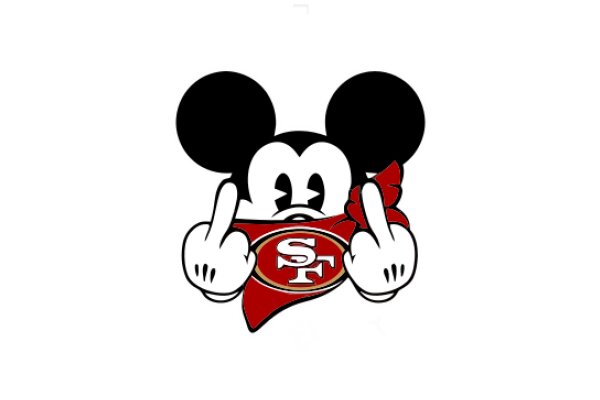 Mickey Mouse's Playful Salute to the San Francisco 49ers