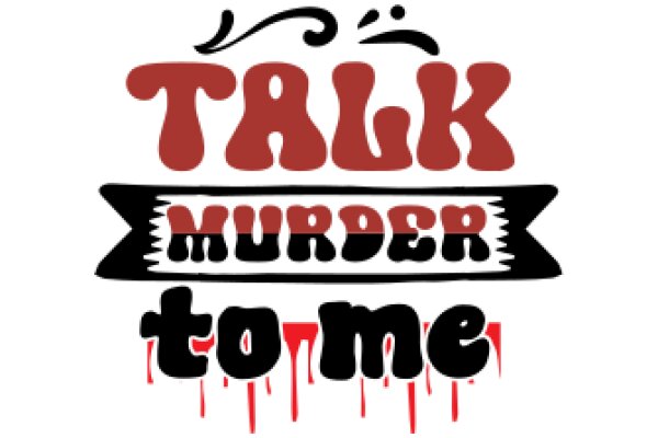 A Graphic Design of a Sign for a Talk Murder to Me