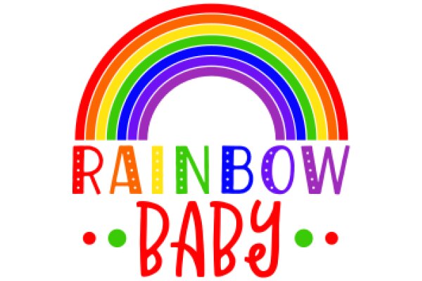 Vibrant Rainbow Baby Logo