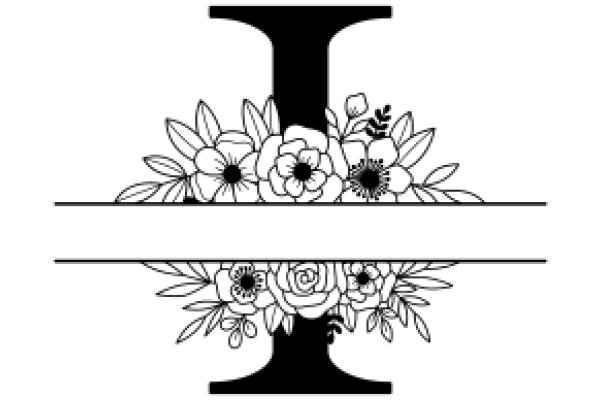 Elegant Flower Arrangement with the Letter 'I' Embedded