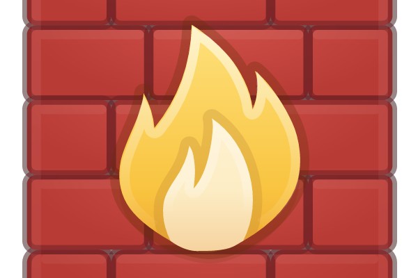 A Vivid Red Brick with a Yellow Flame Icon