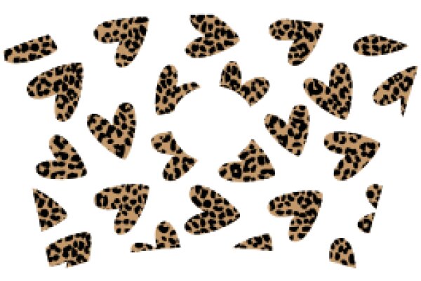 A Collection of Leopard Print Hearts