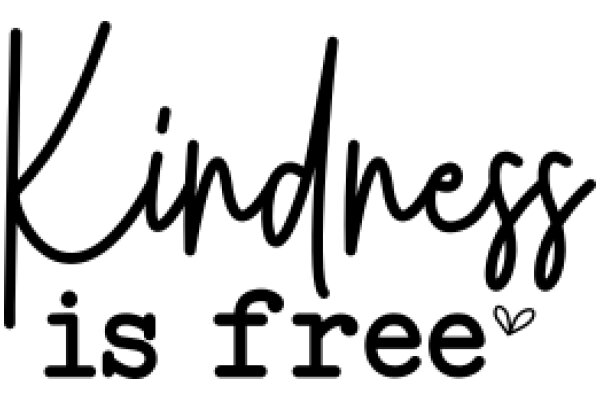 Kindness is Free: A Message of Goodwill and Generosity