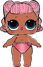 An Adorable Cartoon Character: A Brown Bunny in a Pink Swimsuit