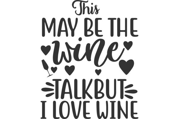 A Playful Affirmation: 'May You Be the Wine, Talk But I Love You'