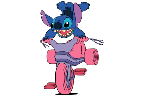 Stylish Stunt: The Adventurous Ride of Lilo & Stitch