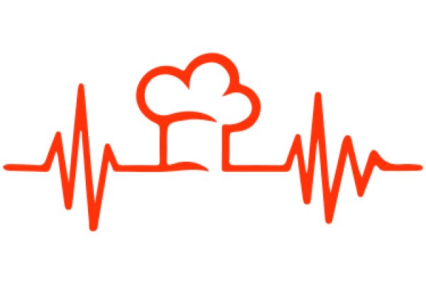 Simplistic ECG Graphic with a Tree Icon