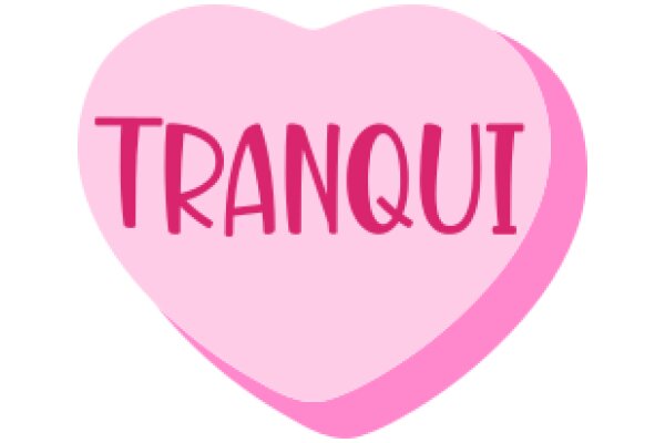 A Pink Heart with the Word 'Tranquil' inscribed on it.