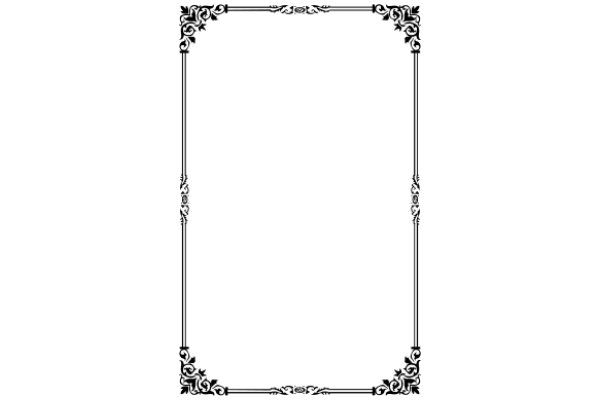 Elegant White Space within a Decorative Border