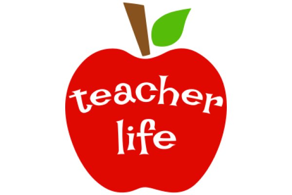 Educational Apple Logo with Text