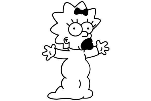 Simpsons-Inspired Cartoon: A Playful Take on Lisa Simpson