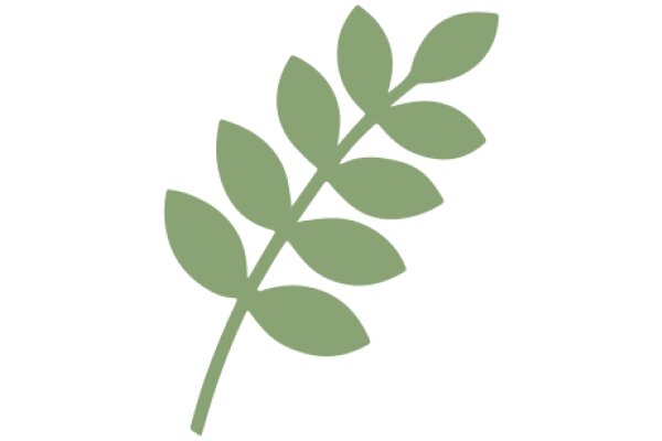 Simplistic Green Leaf Icon