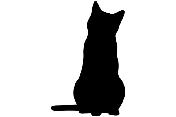 Silhouette of a Cat: A Simple yet Elegant Artwork