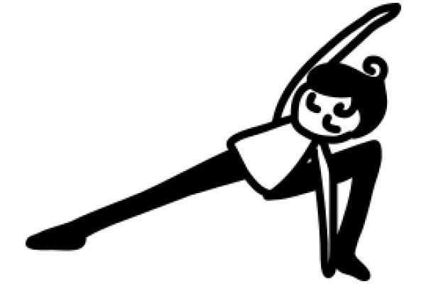 Stylized Cartoon of a Person in a Striking Pose