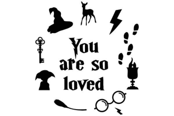 A Collection of Symbols and Words Representing Love and Affection