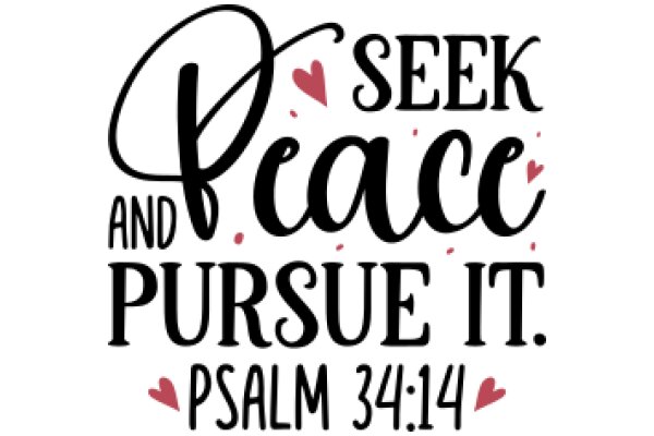 Seek Peace and Pursue It: A Biblical Call to Action