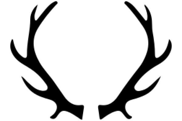 Stylized Black Antler Design