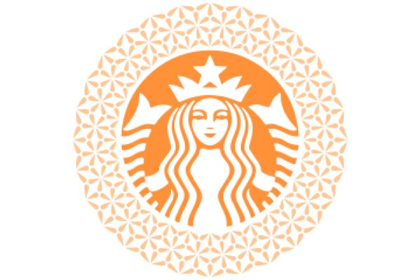 Stylized Starbucks Logo with Geometric Design