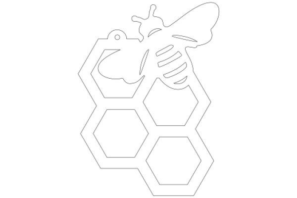 Stylized Bee and Honeycomb Design