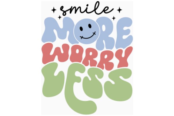 Smile More, Worry Less: A Positive Affirmation Poster