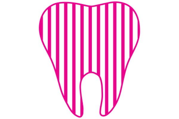 Stylized Pink and White Tooth Logo