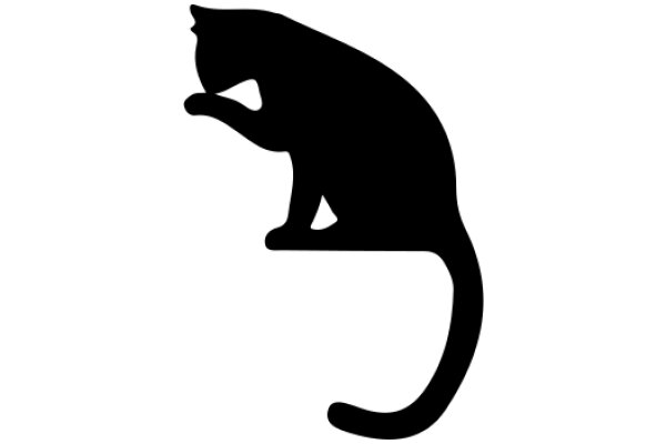 Silhouette of a Cat on a Perch