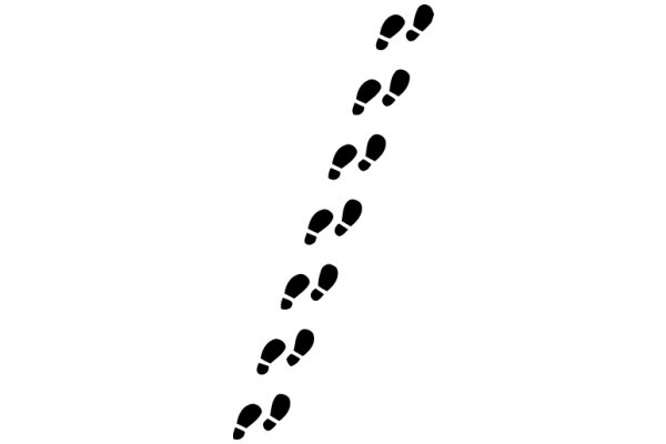 A Line of Black Dots on a White Background