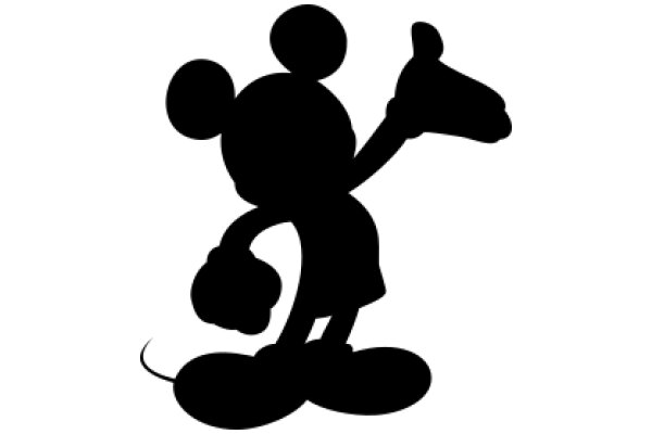 Silhouette of Mickey Mouse: A Classic Icon