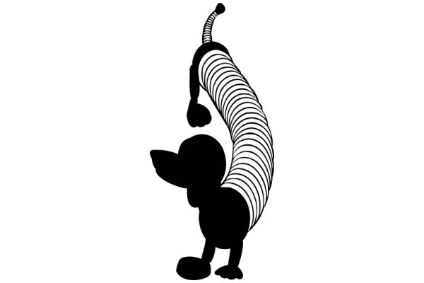 Stylized Cartoon Character: AWhimsical Creature with a Long Tail and Ears