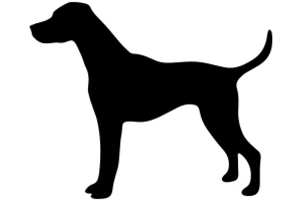 A Silhouette of a Dog