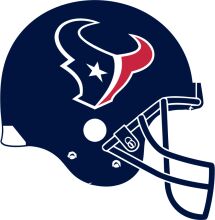 Houston Texans Football Helmet with Team Logo