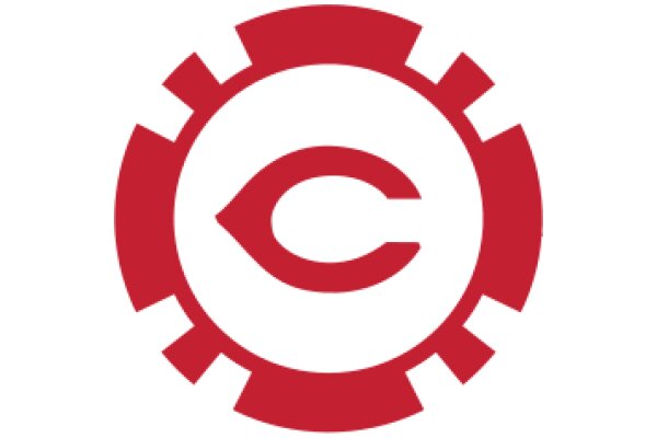 Vibrant Red Logo with a White Center