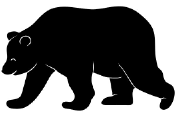 A Silhouette of a Bear: A Simple yet Captivating Design