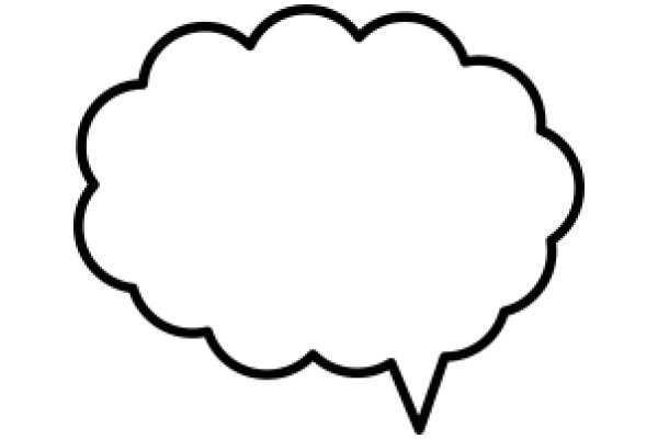 A Simple, Illustration of a Speech Bubble