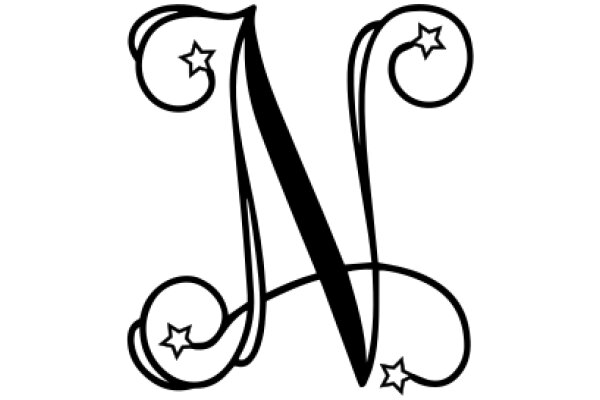 Monogram Logo with Star Design